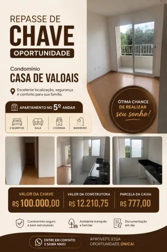 Passo chave no condomínio casa de Valoais