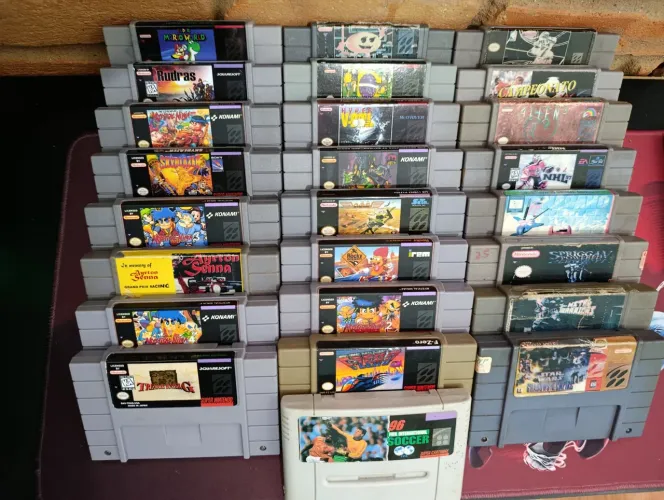 Lote de jogos Super Nintendo (SNES) - 26 jogos