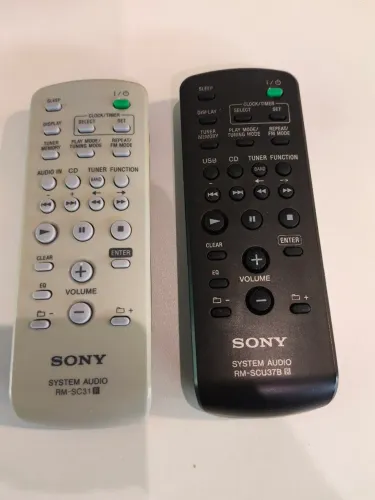 Controle remoto original system áudio Sony RM-SCU37B - RM SC31 (VALOR DA UNIDADE)