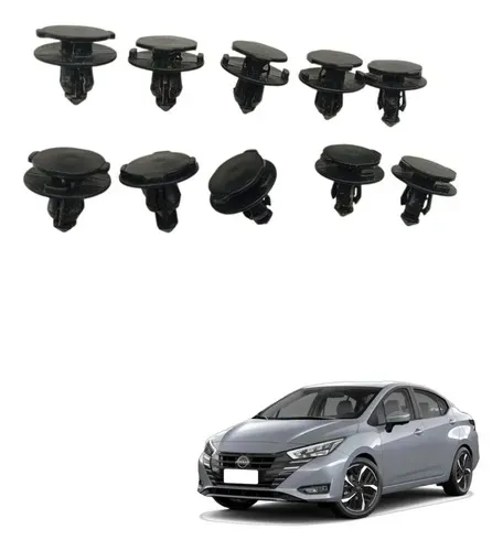 Jogo Grampos Tampa Traseira Porta Malas Nissan Versa 2018