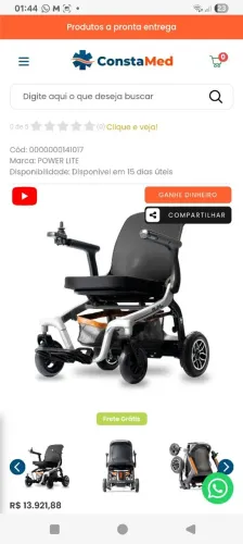 Cadeira elétrica novinha da Power Lite!