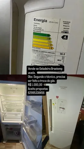 Vende-se geladeira usada