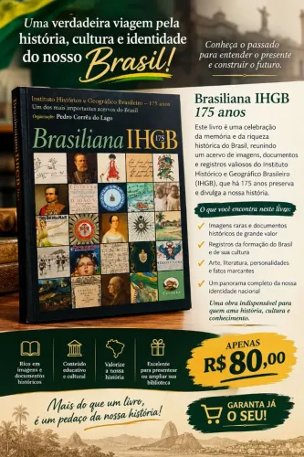 Livro de celebração histórica do Brasil