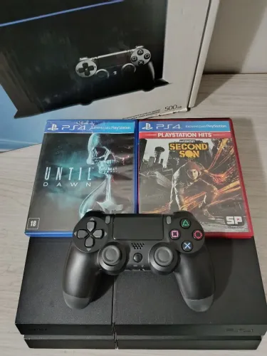 Playstation 4 FAT 500gb com jogos