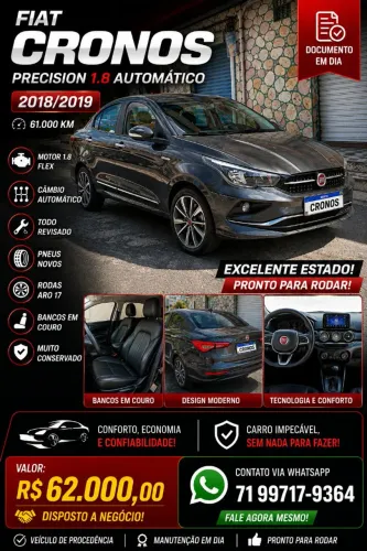 Fiat Cronos Precision 1.8 16V Flex Aut. 2019