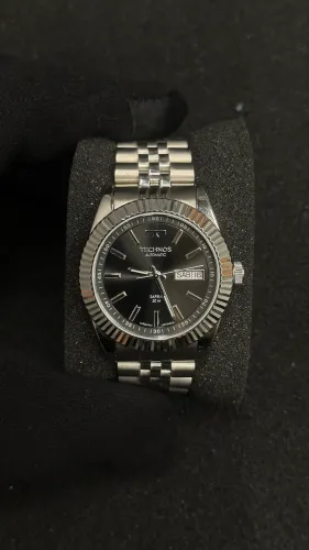 Technos Masculino Automático Riviera Prata referência 8205PU/1P