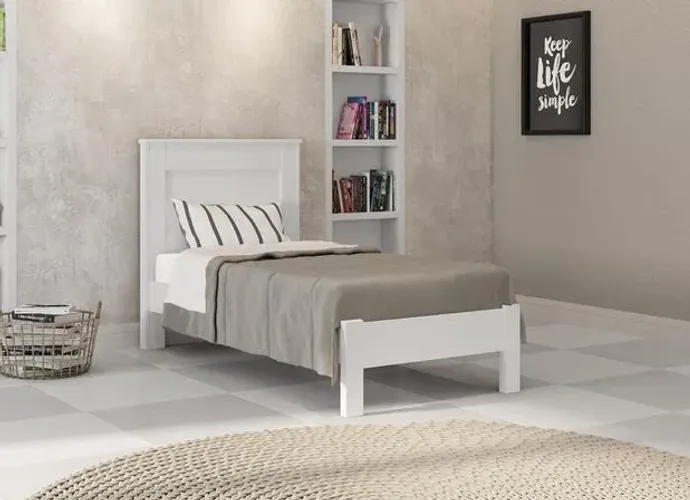 CAMA DE MADEIRA - SOLTEIRO BRLIN REFORÇADA= COMPRE HOJE E RECEBA EM ATE 72H  