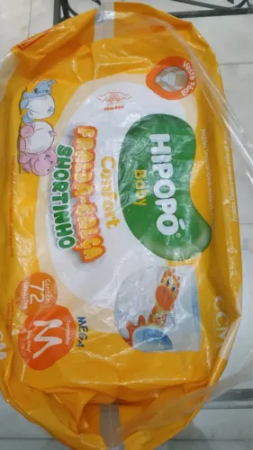 Fralda shortinho Hipopó M c/ 72un