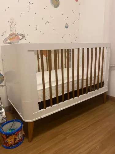 Berço progressivo e mini cama + colchão