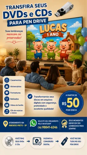 Converta seus DVDs e CDs para Pen Drive