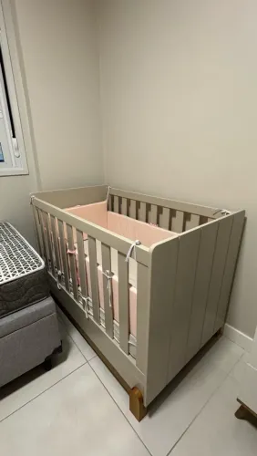 Berço Evolutivo que Vira Cama Infantil com Colchão