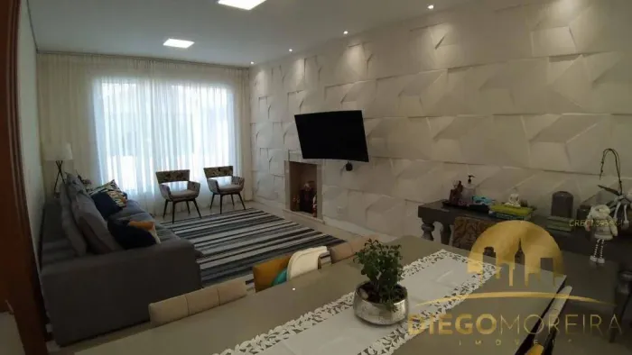 Casa em Condomínio Village com 4 Suítes, Lareira e Espaço Gourmet
