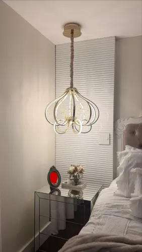 Pendente decorativo LED integrado