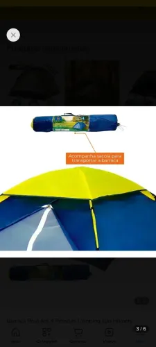 Barraca de Camping para até 4 pessoas