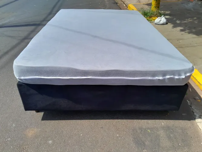 Cama box casal colchão espuma D 33