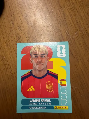 Figurinha da Copa do Lamine Yamal de 2026