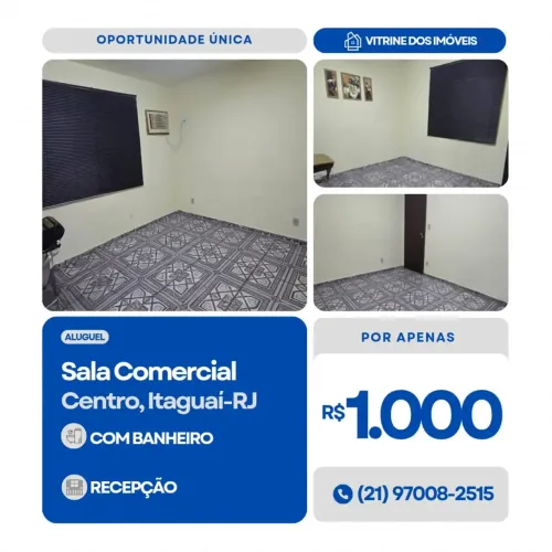 #ALUGO Sala Comercial no Centro, Itaguaí-RJ.