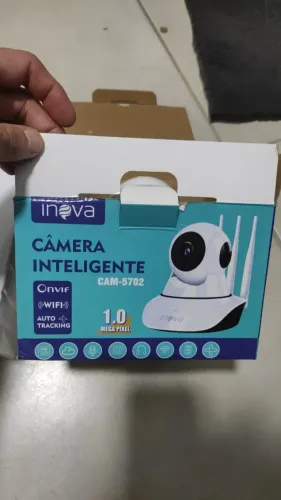 Câmera Robô Inteligente IP WI-FI 3 antenas INOVA CAM-5702 nova na caixa com SD