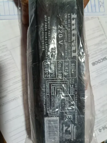 Reator magnético 2x40