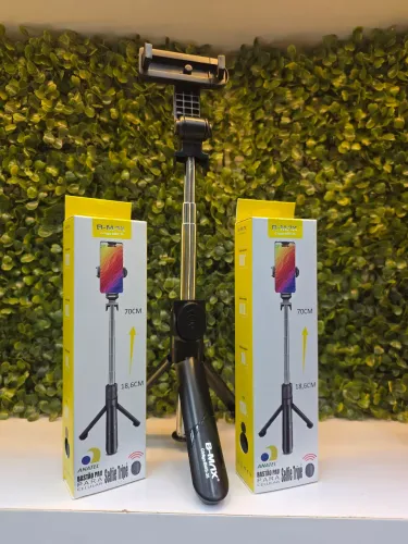 Bastão de Selfie com Tripé B-Max BMC-35 Bluetooth Recarregável até 70cm