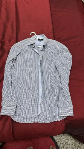 Camisa Social Brooksfield original xadrez manga longa - tamanho 16