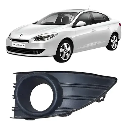 Moldura Farol De Milha Esquerdo Fluence 2011 A 2014 Original Preto Esquerdo