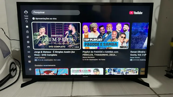 Smart TV Samsung 32" HD - Bom Estado + Controle Original