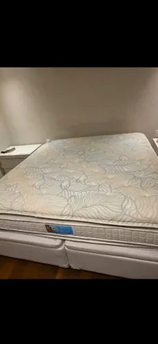 Cama box baú + Colchão king size Luxo
