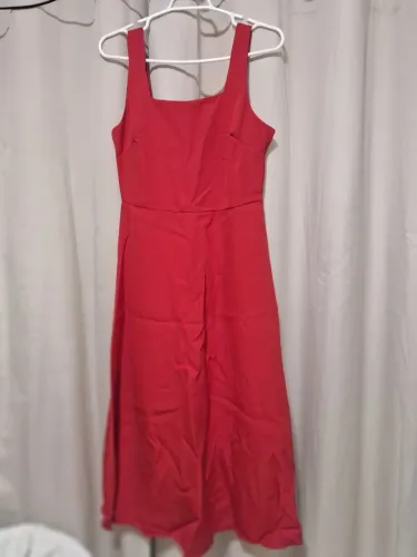 Vestido lonquete vermelho