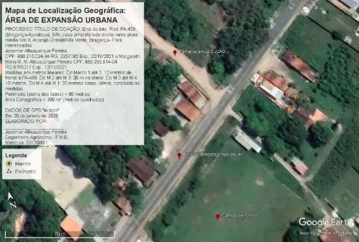 Casa: ponto comercial, 3/4, 3wc, pista PA-458 Acarajó Grande Bragança do Pará.