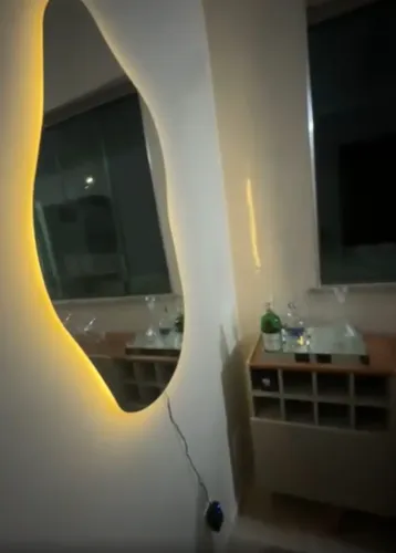Espelho Rocco Led 90x40cm com ou sem LED