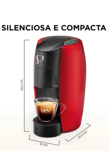 Cafeteira três corações lov