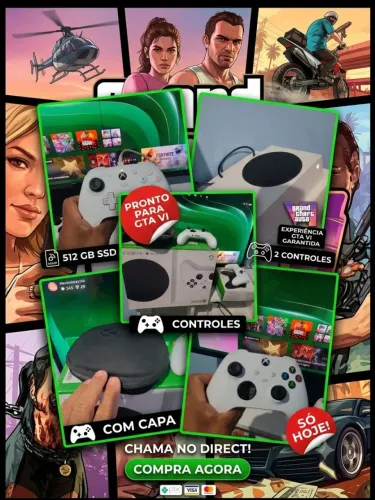 XBOX SERIES S C/2 CONTROLES. Obs:NÃO ACEITO OFERTA