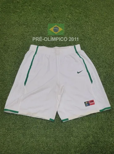 Calção Basquete Seleção Brasileira de Jogo Pré-Olímpico 2011 Usado Original