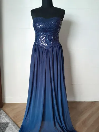 Vestido festa azul marinho, 42