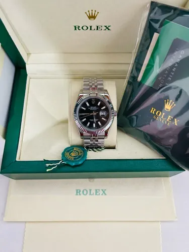 Rolex Datejust visor preto linha premium AAA +Suiço Automático