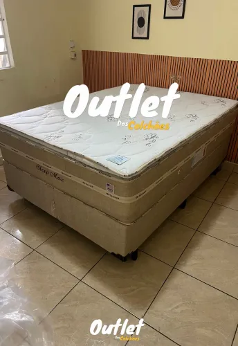 Cama box casal molas ensacadas +pillow top pronto entrega