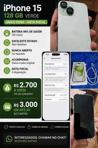 iPhone 15 sem nenhum detalhe 