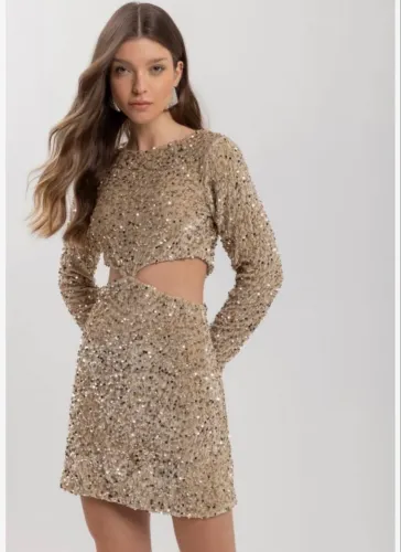 Vestido Lez a Lez paetê nunca usado 