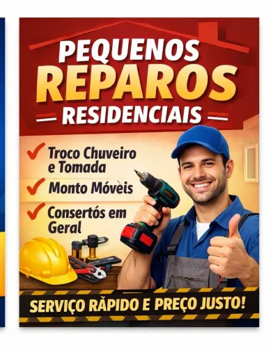 Reparos residenciais rápidos. Resolve hoje