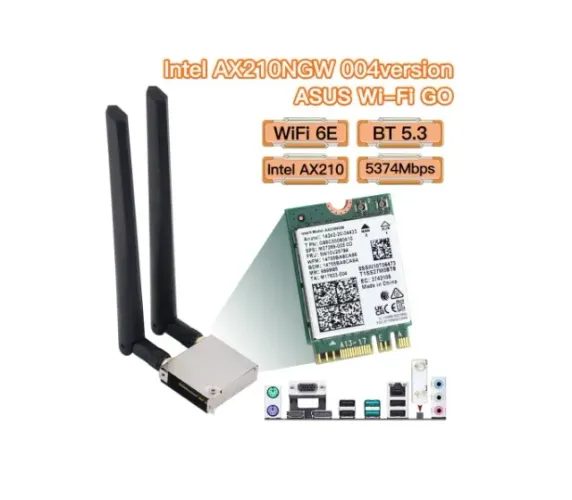 Wifi intel ax210 com bluetooth para Placa mãe Asus b550 x570 e outras