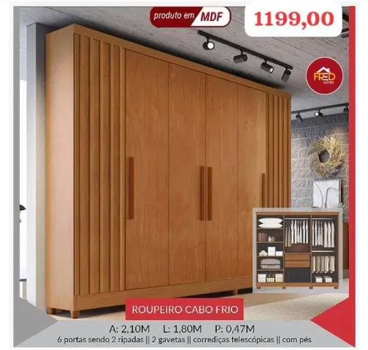 Guarda-roupa Cabo Frio em PROMOÇÃO