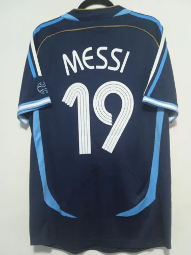 Camisa Argentina Copa Mundo 2006 #19 Messi Autografada Certificada Mod 2
