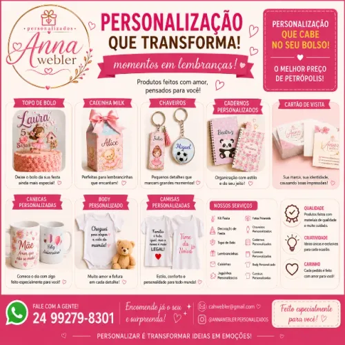 Personalize sua festa