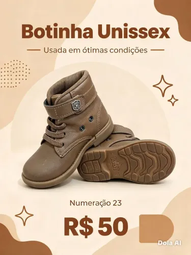 Bota unissex infantil