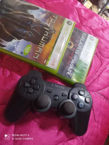 1 controle Playstation 3 e 2 jogos original xbox360
