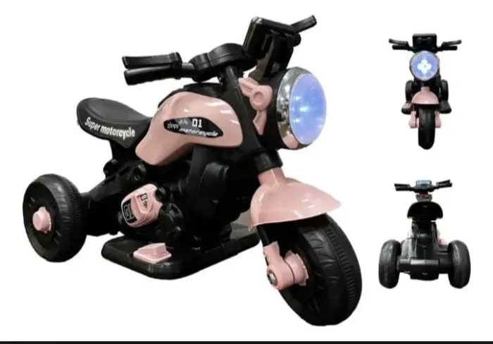 Moto Elétrica Infantil Mini First Custom 6V Zippy Toys Rosa