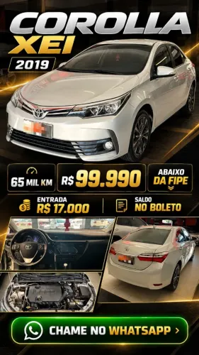 Toyota Corolla XEI 2.0 Flex 16V Aut. 2019