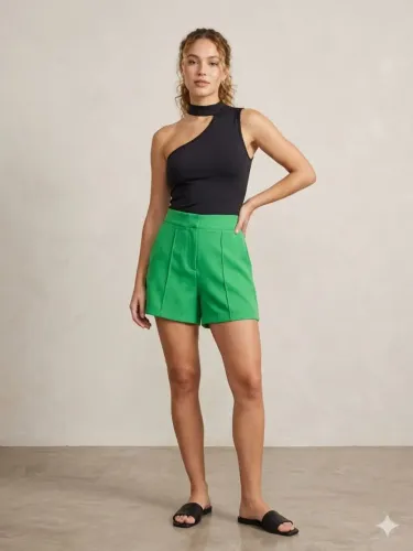 Duas peças Body e short alfaiataria