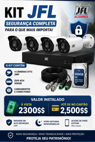 Câmera segurança IP ou kit CFTV